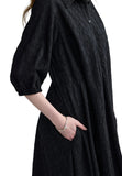 THESSIA Shirt collar midi dress LUUKAA