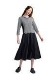 AVENIA Mixed-media striped dress LUUKAA Y0502