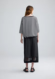 AVENIA Mixed-media striped dress LUUKAA Y0502