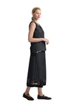 SAPHINA Striped mesh midi skirt