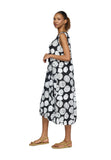 SELENEA Printed balloon dress