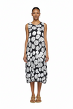 SELENEA Printed balloon dress