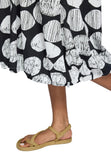 SELENEA Printed balloon dress