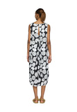 SELENEA Printed balloon dress