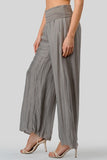 Pants in silk with elastic viscose lining
