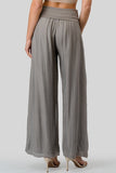 Pants in silk with elastic viscose lining