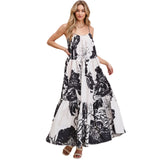 Printed Maxi Dress with PocketsPrinted Maxi Dress with Pockets