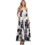 Printed Maxi Dress with PocketsPrinted Maxi Dress with Pockets