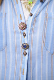 Floral Maya Shirt w/ Stripes