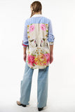 Floral Maya Shirt w/ Stripes