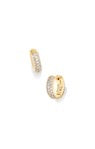 MIKKI PAVE HUGGIE EARRINGS