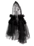 Semi Sheer Tulle Topper