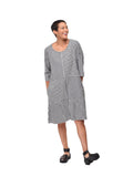 Jada Dress in Indy Seersucker Check
