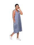 Sirena Dress in Doyle Seersucker Stripe
