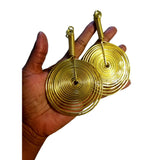 3 in Diameter Yellow Gold Extended Earrings