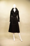 Duppioni double wired collars coat dress