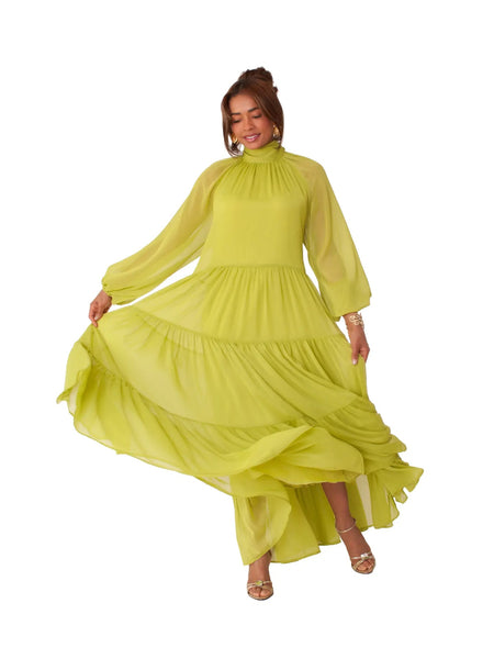 Lemon Grass Dress Backless