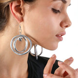 Handmade Large Dangling Earrings