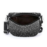 Glamorous Rhinestone Design Shoulder Bag