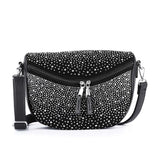 Glamorous Rhinestone Design Shoulder Bag