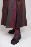 Panora Stripe Memory Fabric Open Duster