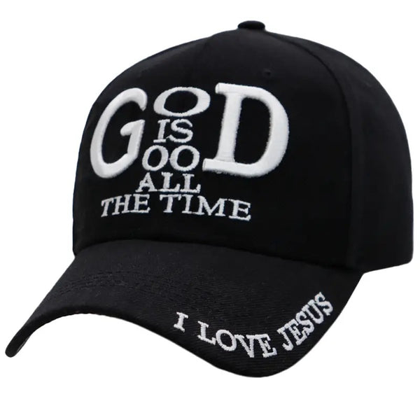 God is Good All The Time I Love Jesus Embroidered