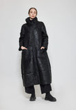 LUUKAA Black Fiora Coat & hand muff