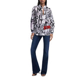 Desigual Blue Lettering Shirt