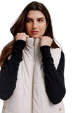Puffer Vest w/Side Snap Detail Nikki Jones K5142R-815