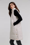 Puffer Vest w/Side Snap Detail Nikki Jones K5142R-815