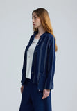 CLOVER Architectural denim muslin jacket