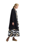 VIVELLE Shawl collar open-front duster