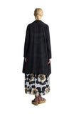 VIVELLE Shawl collar open-front duster