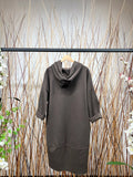 Asymmetric Lightweight Zip Ip Long Coat