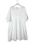 Short sleeve cotton tunic dress