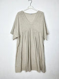 Short sleeve cotton tunic dress