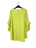 Plain Tunic with Frilly Sleeves