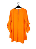 Plain Tunic with Frilly Sleeves