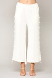 Farrah French Scuba Pearl Long Pant