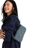 Modern Horsebit Denim Shoulder Bag