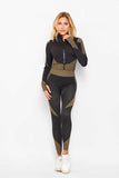 Long Sleeve Mock Neck Top and Leggings Set