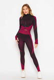 Long Sleeve Mock Neck Top and Leggings Set