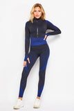 Long Sleeve Mock Neck Top and Leggings Set