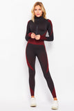 Long Sleeve Mock Neck Top and Leggings Set