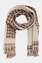 Load image into Gallery viewer, Checkered Striped Obling Scarf