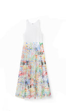 Load image into Gallery viewer, Long Dress with 2 piece effect sleeveless women