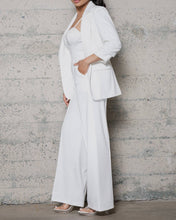Load image into Gallery viewer, Heavy Knit White Blazer 3 pc set