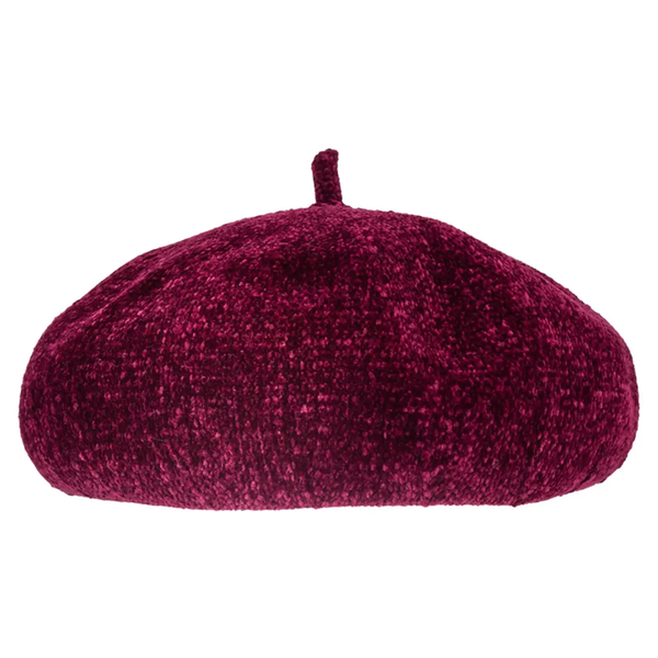 Chenille Beret Adjustable