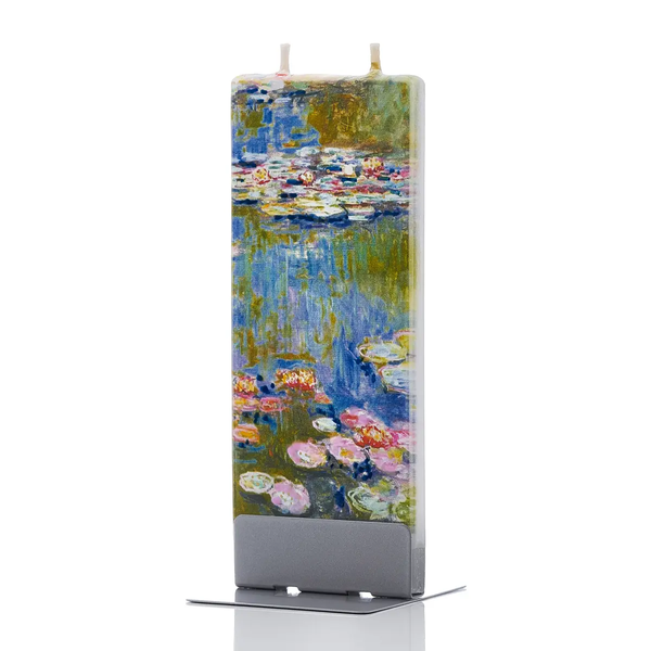 Flat Handmade Candle - Claude Monet Water Lilies