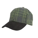 Neon Check Pattern Baseball Cap